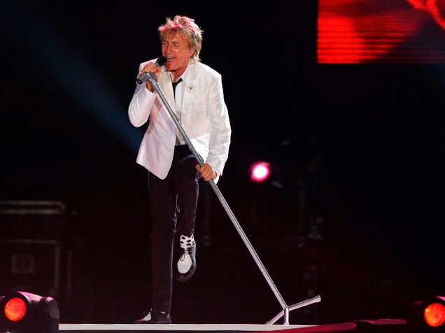 Show do cantor e compositor britânico Rod Stewart no terceiro dia de Rock in Rio 2015