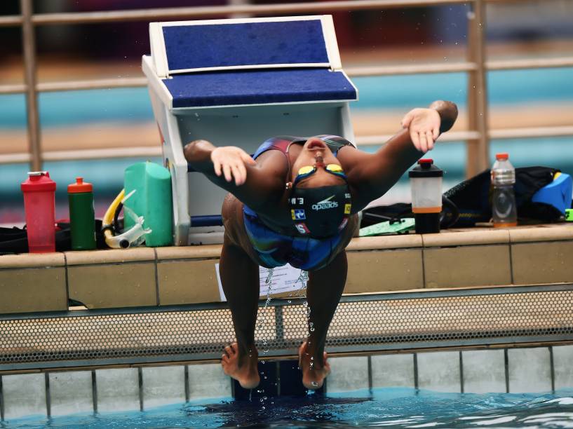 Etiene Medeiros durante treino no Sesi-SP Vila Leopoldina