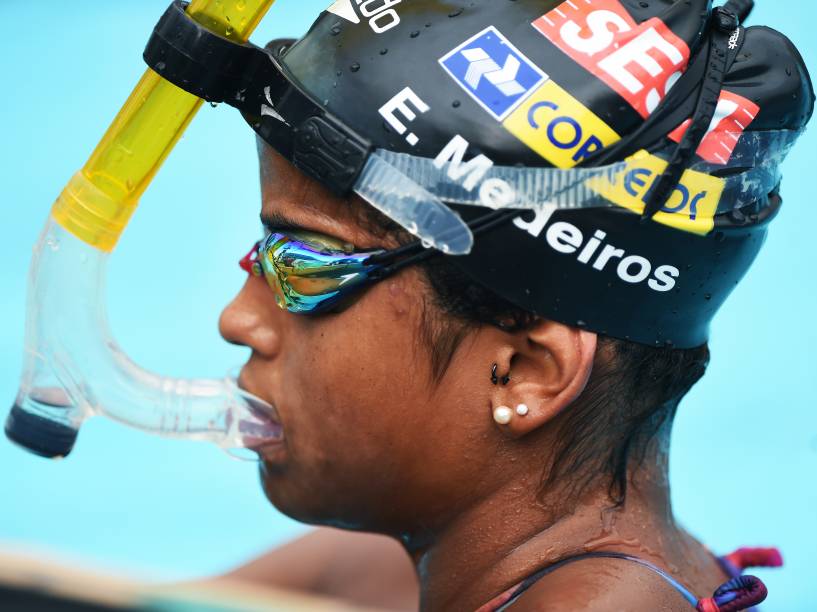 Etiene Medeiros durante treino no Sesi-SP Vila Leopoldina