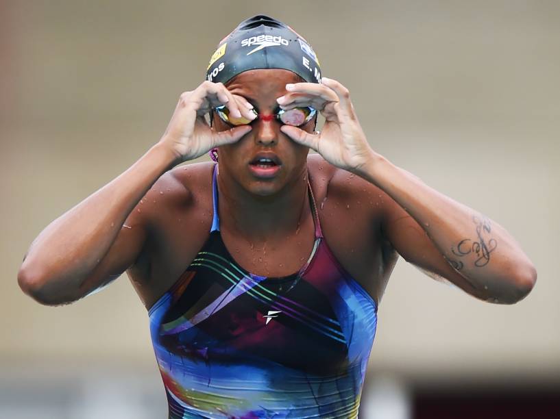 Etiene Medeiros durante treino no Sesi-SP Vila Leopoldina