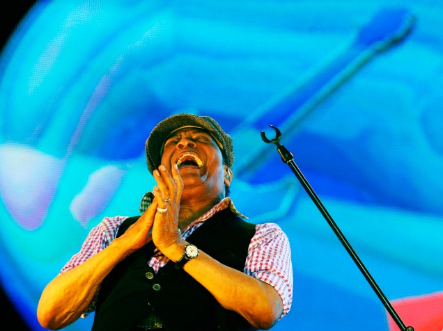 Show do cantor Al Jarreau no último dia de Rock in Rio, na Cidade do Rock, em Jacarepaguá, na zona oeste da capital fluminense, neste domingo (27)