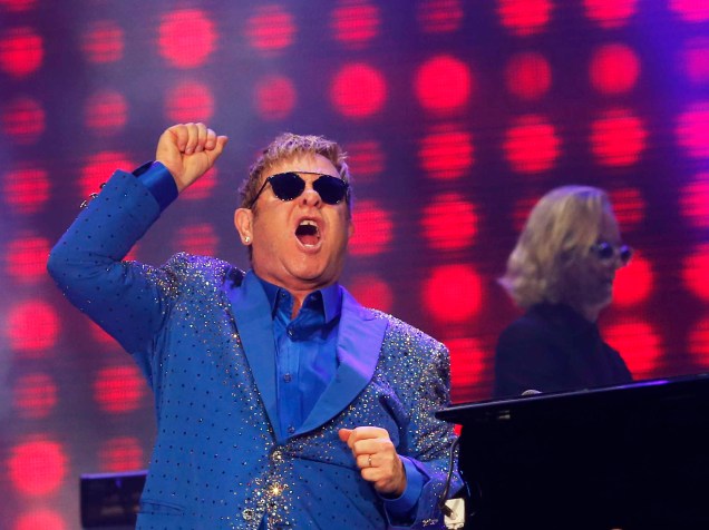 Show do cantor britânico Elton John no Palco Mundo no terceiro dia de Rock in Rio 2015