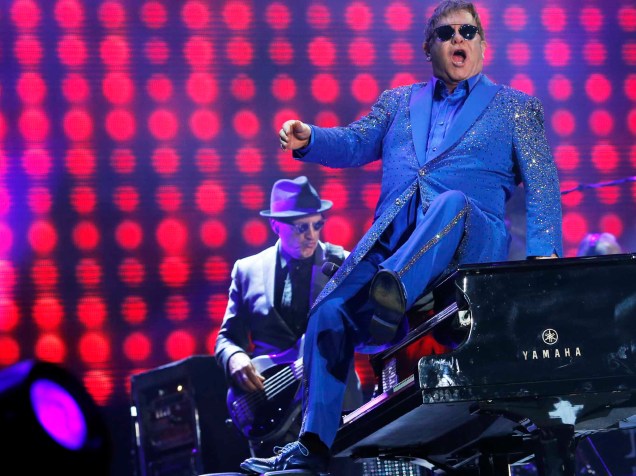 Show do cantor britânico Elton John no Palco Mundo no terceiro dia de Rock in Rio 2015