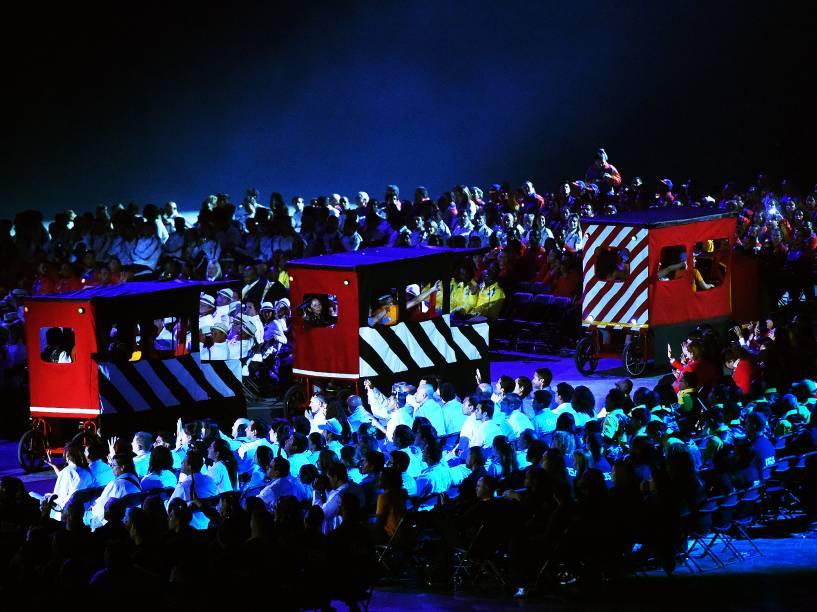 Cerimônia de abertura dos Jogos Pan-Americanos de Toronto no Canadá