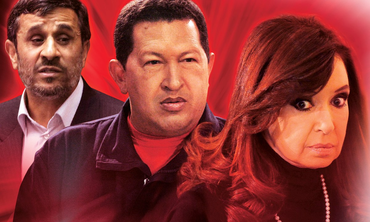 Mahmoud Ahmadinejad, Hugo Chávez e Cristina Kirchner