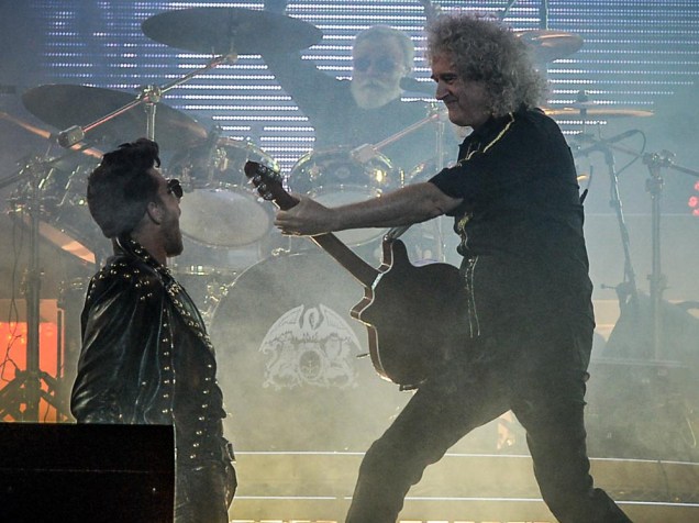Show do Queen apresentando Adam Lambert como vocalista, no Ginásio do Ibirapuera, em São Paulo. A apresentação é parte da turnê "Dont stop them now"