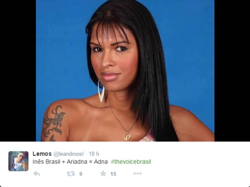 Por falar em BBB, a transexual Ariadna foi lembrada, pela semelhança no nome