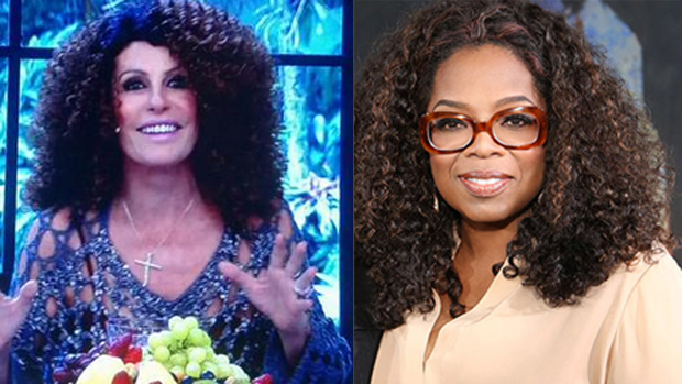 Ana Maria Braga, de peruca black, é comparada a Oprah Winfrey