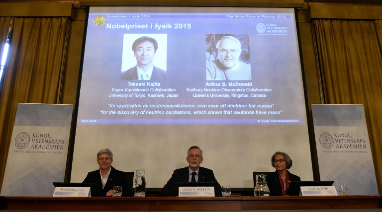 Organização do Nobel anuncia o prêmio de Física para o japonês Takaaki Kajita e o canadense Arthur McDonald