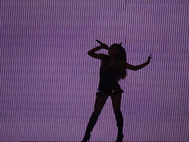Ariana Grande em sua primeira apresentação no Brasil, no Allianz Parque, em São Paulo