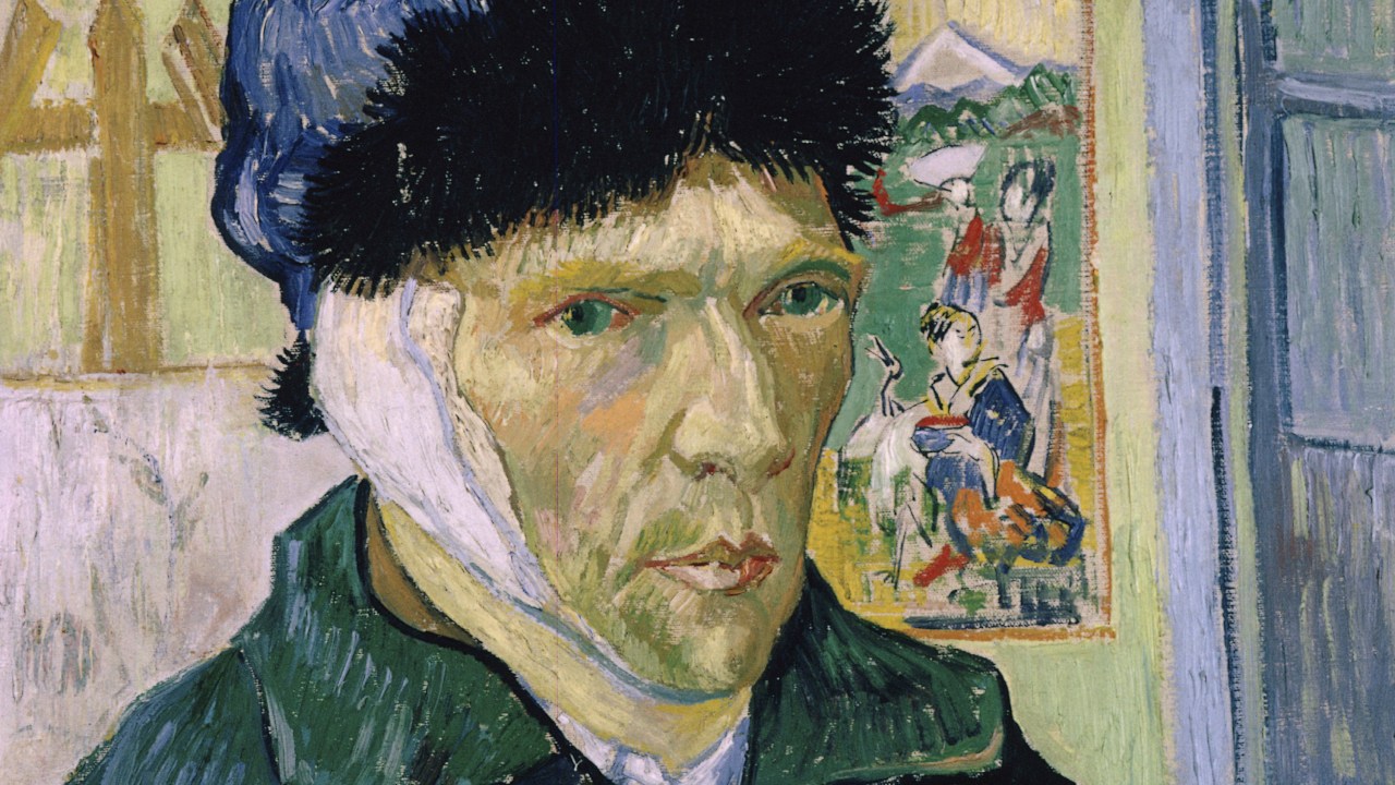 Autorretrato de Vincent van Gogh com orelha enfaixada, de 1889