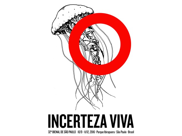 Cartaz oficial da Bienal 2016 - Incerteza Viva