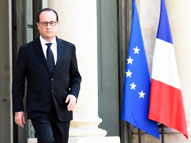 O Presidente francês, Francois Hollande, fala sobre ataque no sudeste da França