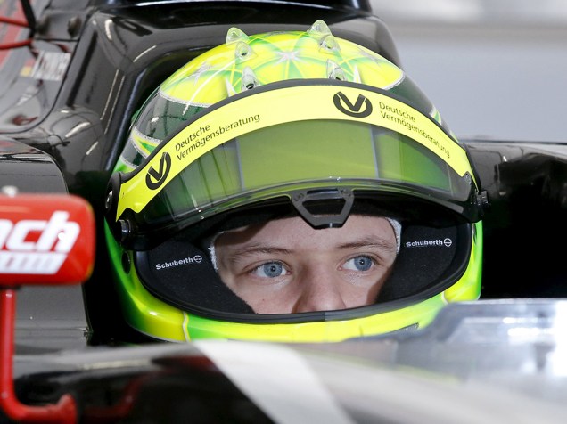 Mick, filho de Michael Schumacher, nos testes de pré-temporada da Fórmula 4 alemã, no circuito de Oschersleben