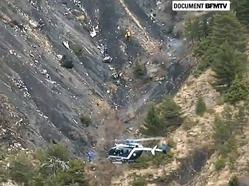 <p>Local do acidente com o Airbus A320 da Germanwings</p>