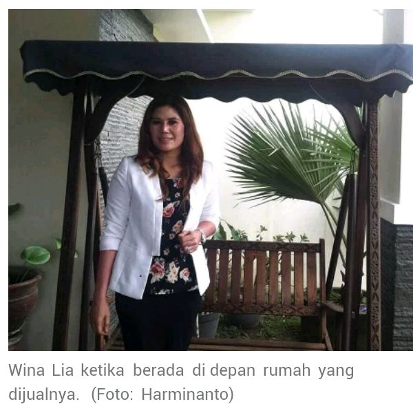 A indonésia Wina Lia em um foto pessoal