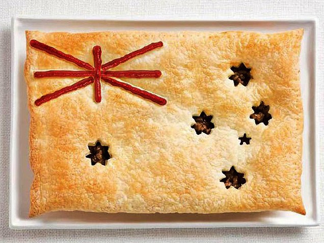 Bandeira da Austrália: Torta de carne e molho