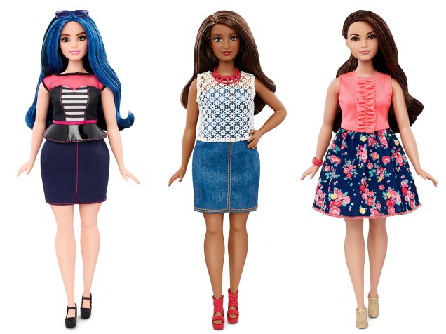 Nova linha das bonecas Barbie é lançada com três novos tipos de corpo. Bonecas da linha Curvy<br><br>
