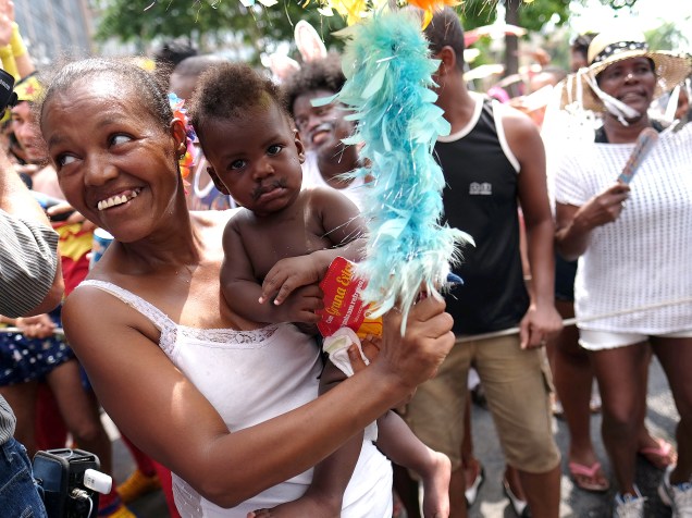 Desfile do bloco Cordão da Bola Preta pelas ruas do centro do Rio de Janeiro