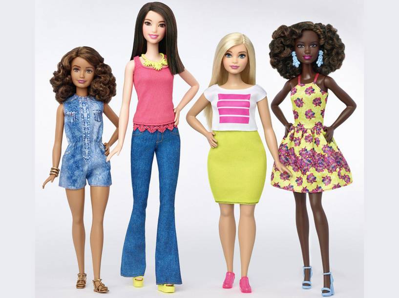 Nova linha das bonecas Barbie é lançada com três novos tipos de corpo