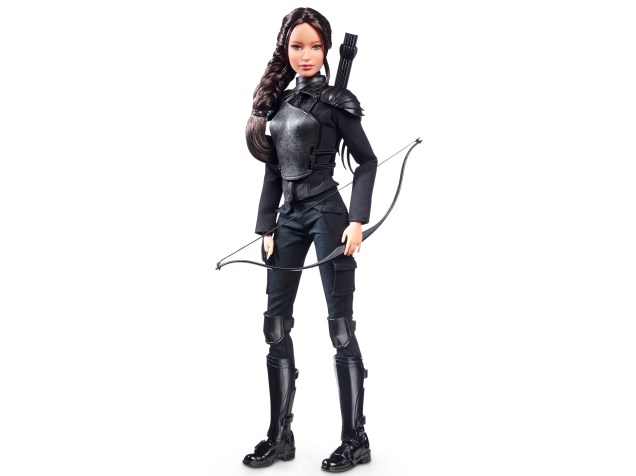 Katniss (Jennifer Lawrence) em versão Barbie de Jogos Vorazes