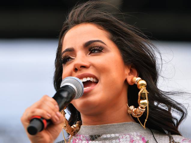 Anitta se apresenta no Brahma Valley, um dos maiores festivais de música sertaneja do Brasil, no Jockey Club, São Paulo