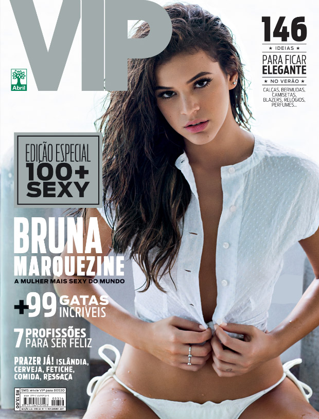 Bruna Marquezine é capa da VIP de novembro de 2014, em que recebe o título de mais sexy do mundo