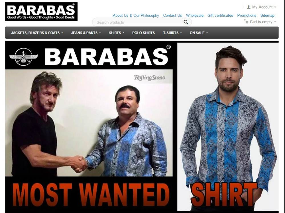 A espalhafatosa camisa do traficante "El Chapo" caiu no gosto dos hipsters