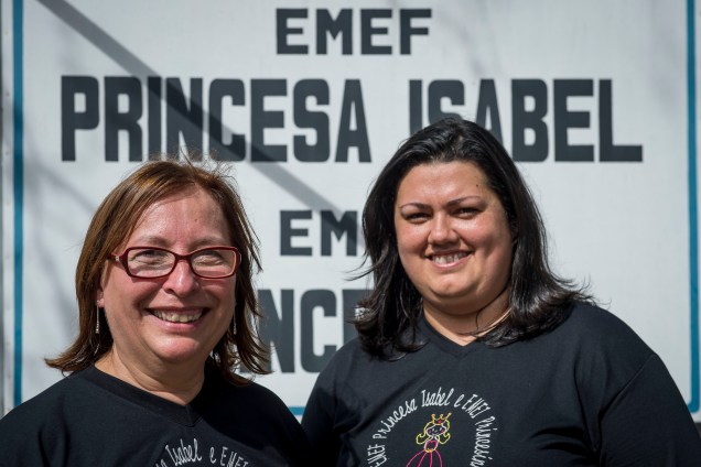 Zoraia Ramm e Ursula da Silva, diretora e coordenadora da escola Princesa Isabel, em Campo Bom (RS)