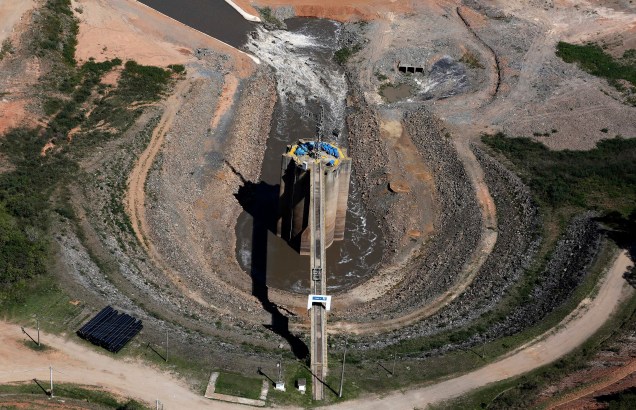 <p>Represa de Jaguari, parte do Sistema Cantareira, em Bragança Paulista</p>
