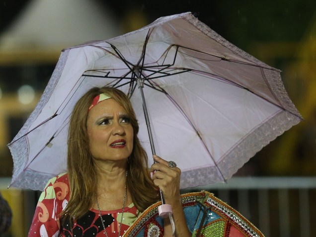 Público enfrenta chuva na primeira noite do Carnaval de São Paulo