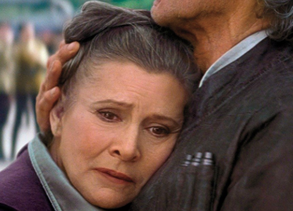 Carrie Fisher como Leia em 'Star Wars - O Despertar da Força'