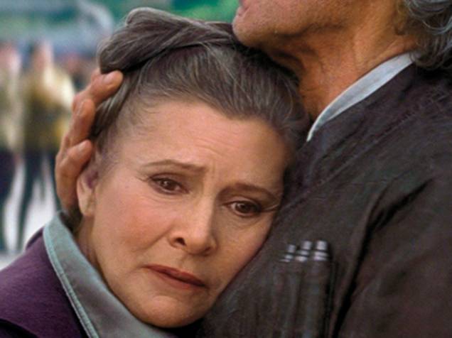 Carrie Fisher como Leia em 'Star Wars - O Despertar da Força'