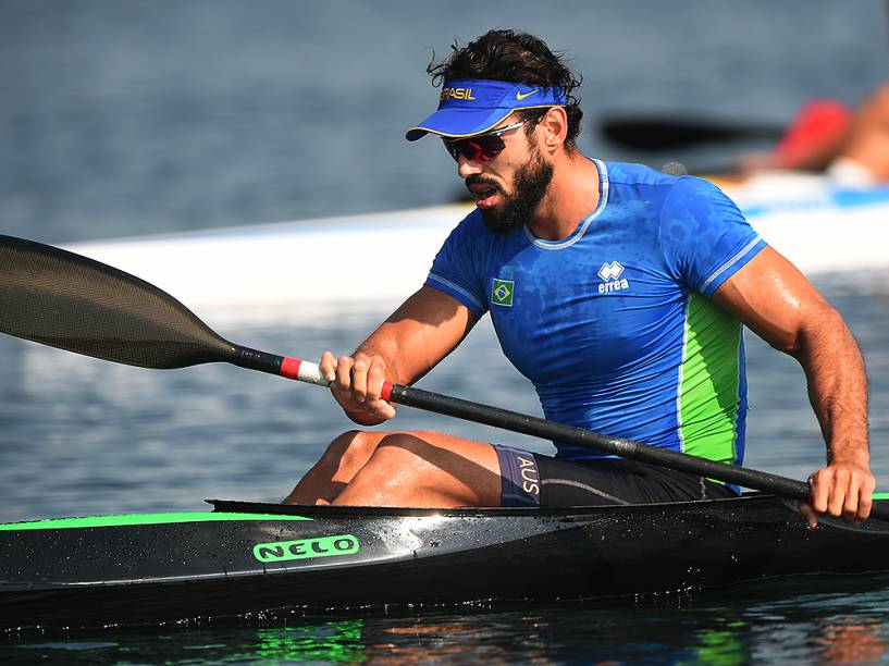 O brasileiro Celso Dias na prova de canoagem em Toronto