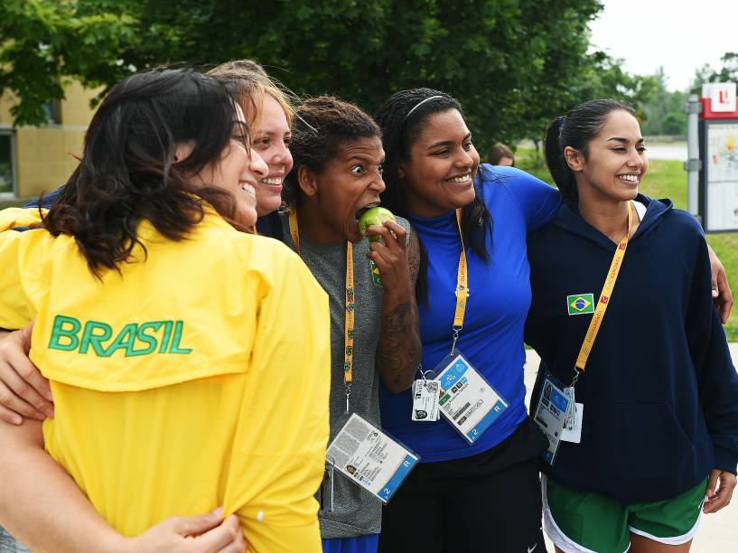 Centro de treinamento temporário do Time Brasil, situado nas instalações da Universidade de York em Toronto, Canadá