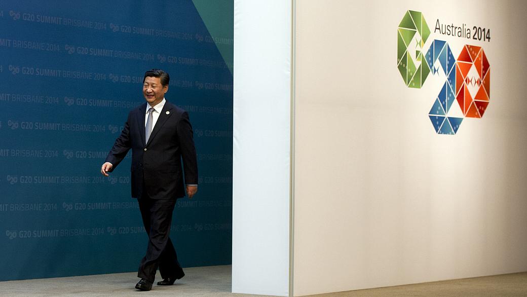 Presidente chinês Xi Jinping durante cúpula do G20