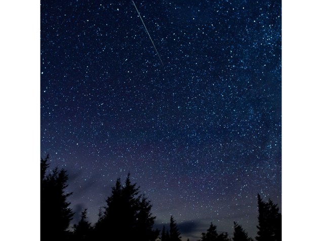 <p>Chuva de meteoros Perseidas resgistrada no céu, em Spruce Knob, West Virginia (EUA) - 13/08/2015</p>