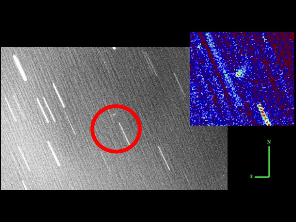Imagem obtida pelo Observatório Siding Spring, confirma a descoberta do cometa P/2015 Q2 (Pimentel), o “Halley brasileiro”