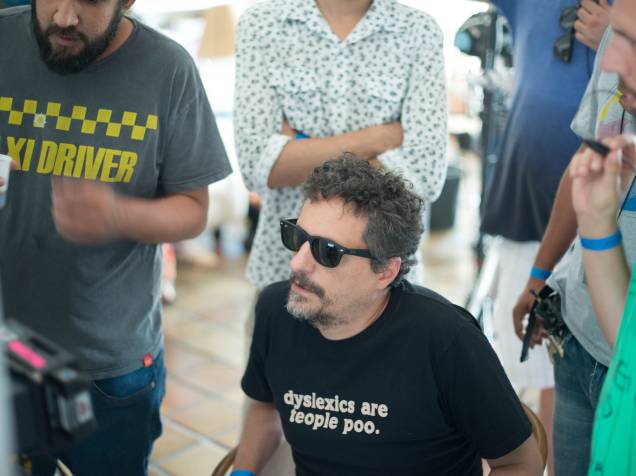 O diretor Kléber Mendonça Filho durante as gravações do Filme Aquarius