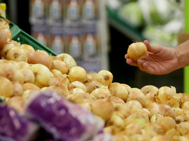 Cebola foi um dos alimentos que mais aumentou com a alta da inflação