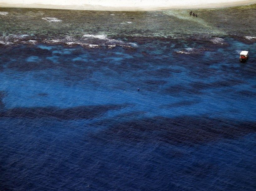 <p>Vista aérea da ilha de Lady Elliot, na cidade de Queensland, nordeste da Austrália</p>