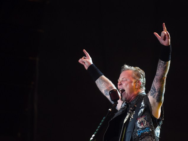 Apresentação da banda norte-americana Metallica no segundo dia do Rock in Rio 2015