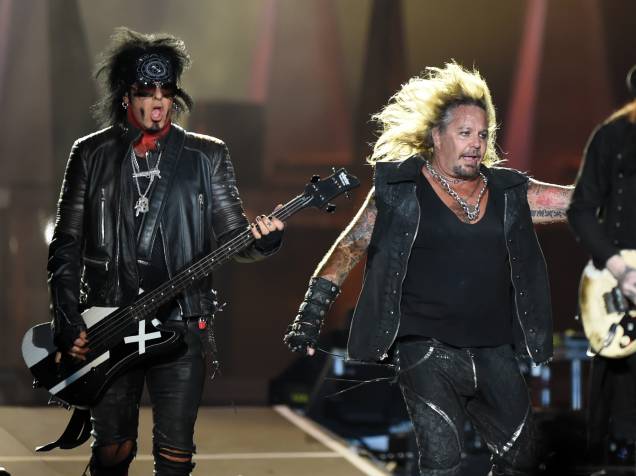 Apresentação da banda Mötley Crüe no segundo dia do Rock in Rio 2015
