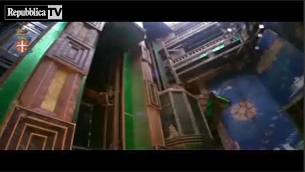 Imagens subaquáticas do navio naufragado Costa Concordia