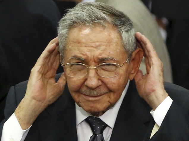 Raúl Castro durante a Cúpula das Americas