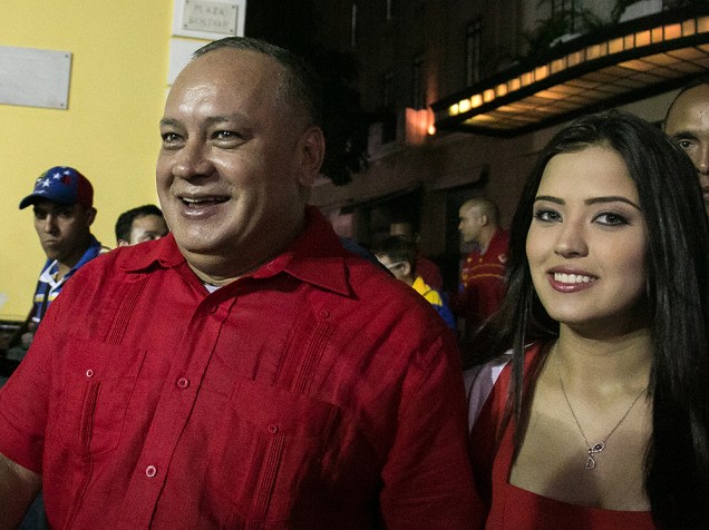 Daniella Cabello e seu pai, o deputado venezuelano Diosdado Cabello