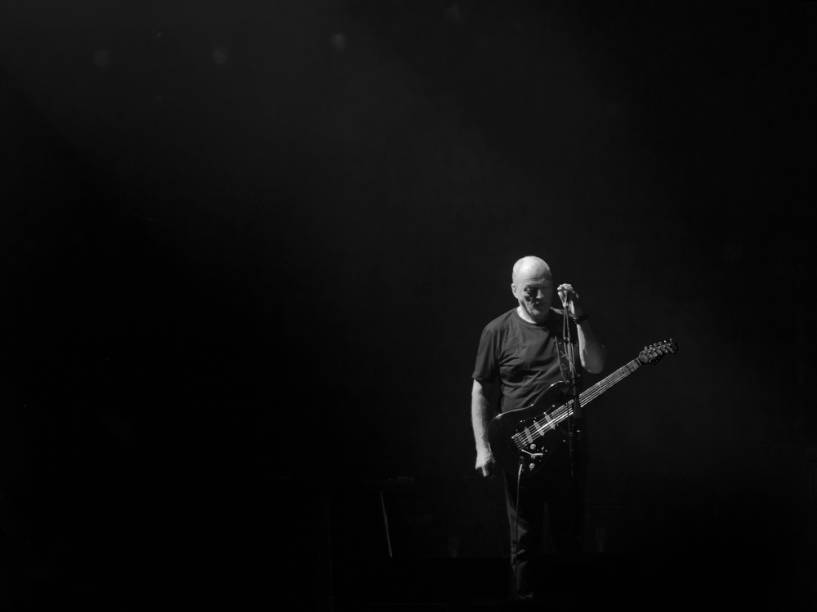 David Gilmour na turnê de lançamento de seu mais recente álbum Rattle That Lock no Allianz Parque em São Paulo