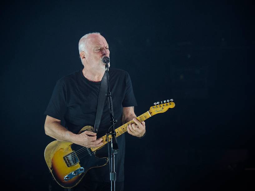 David Gilmour na turnê de lançamento de seu mais recente álbum Rattle That Lock no Allianz Parque em São Paulo