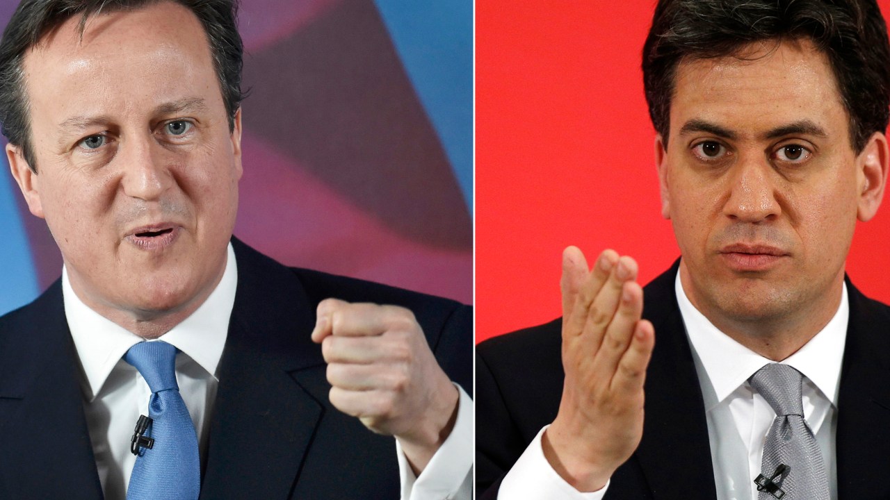 David Cameron e Ed Miliband