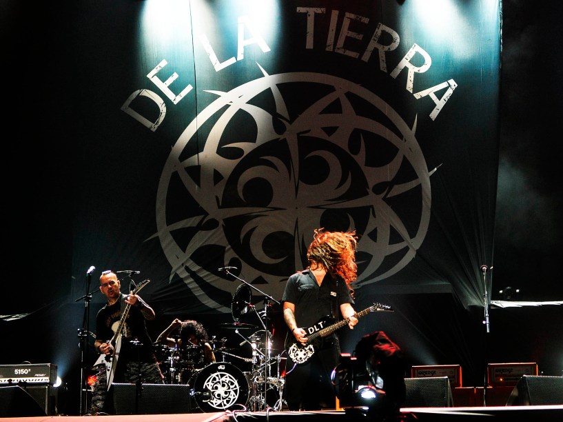 Apresentação da banda De La Tierra, no quinto dia do Rock in Rio, zona oeste do Rio de Janeiro, nesta sexta-feira (25)